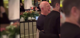 Bezos cenando en Madrid