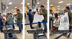 Pasajero con tarjeta de embarque A1