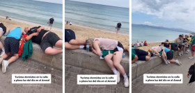 Guiris durmiendo en la calle, Mallorca