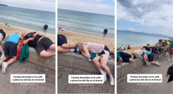 Guiris durmiendo en la calle, Mallorca